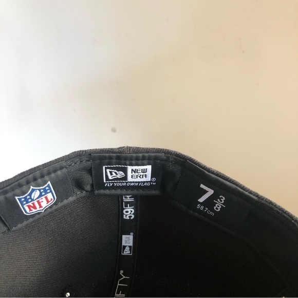 NFL Baltimore Ravens Off Field New Era 59FIFTY Fitted Hat Size 7 3/8 - Picture 8 of 9